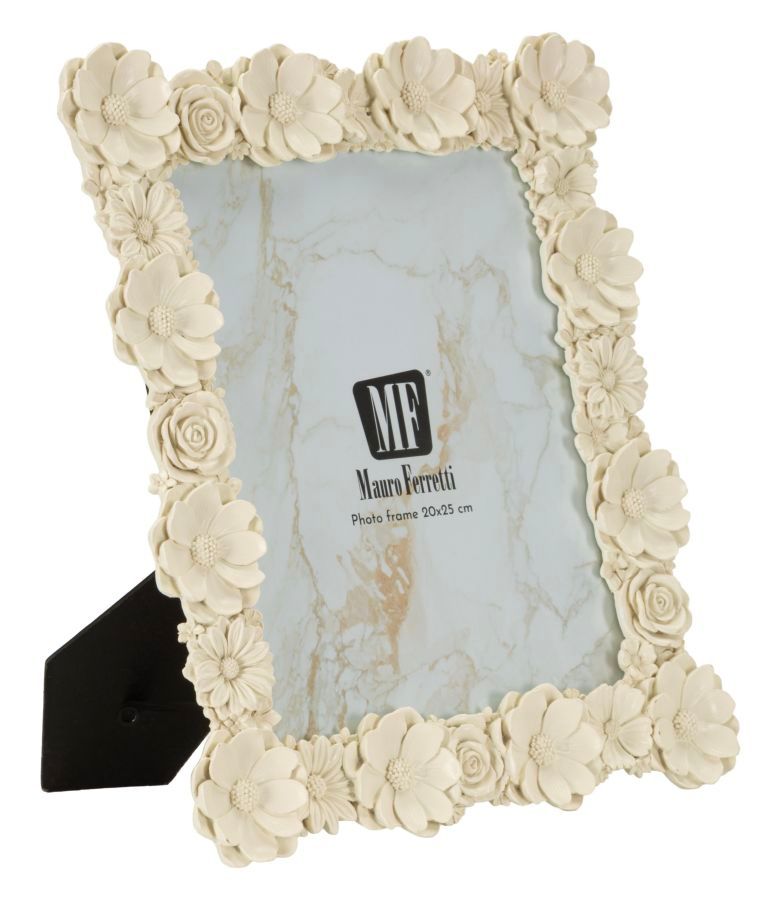 CORNICE CON FIORI IN RILIEVO CM 28,5X2,7X34 (MISURA INTERNA CM 20X25)