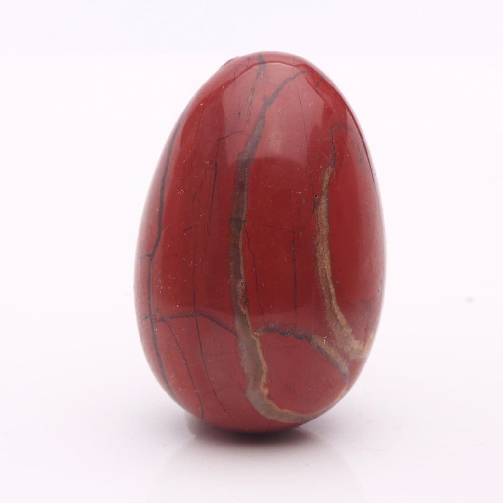 Crystals, Stones &amp; Gems | Red Jasper Egg | Polished Semi-Precious Gem Stone