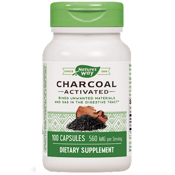 Natures Way Activated Charcoal 560mg