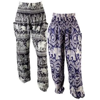 Elephant Lightweight Harem Pants, Size: Small/Medium
