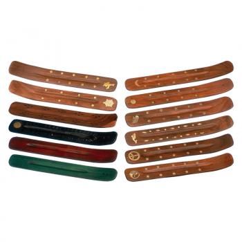 Wooden Incense Holder with Assorted Designs