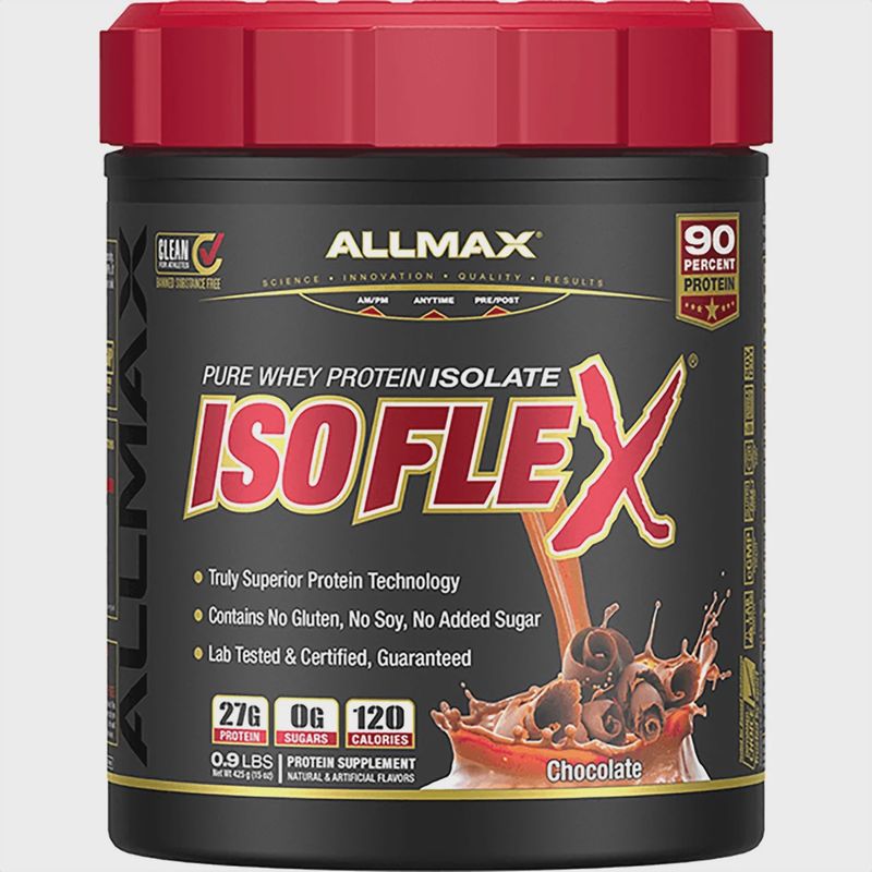ALLMAX Nutrition ISOFLEX Whey Protein Isolate Powder 425g  2 Flavors
