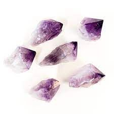 Crystals, Stones &amp; Gems | Raw Cut | Amethyst Points, Size: Medium