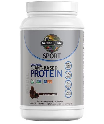 Garden of Life SPORT Organic Plant-Based Chocolate and Vanilla Protein Powder