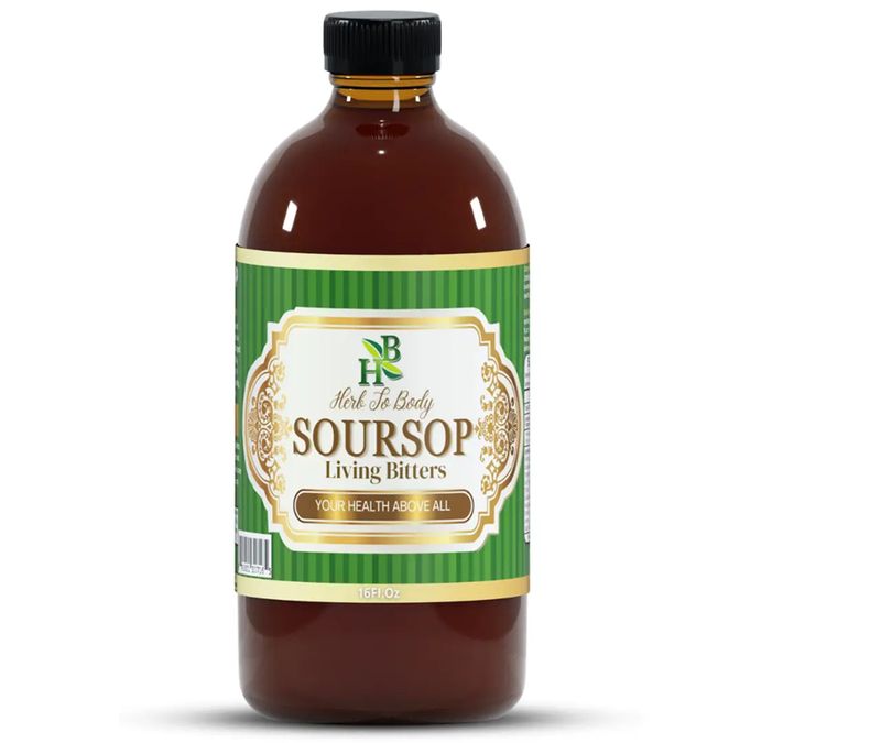 Herb to Body Soursop Living Bitters Herbal Tonic 16oz - Botanical Blend