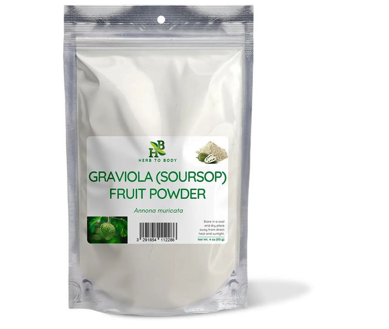 Herb to Body Graviola (Soursop) Fruit Powder 4oz