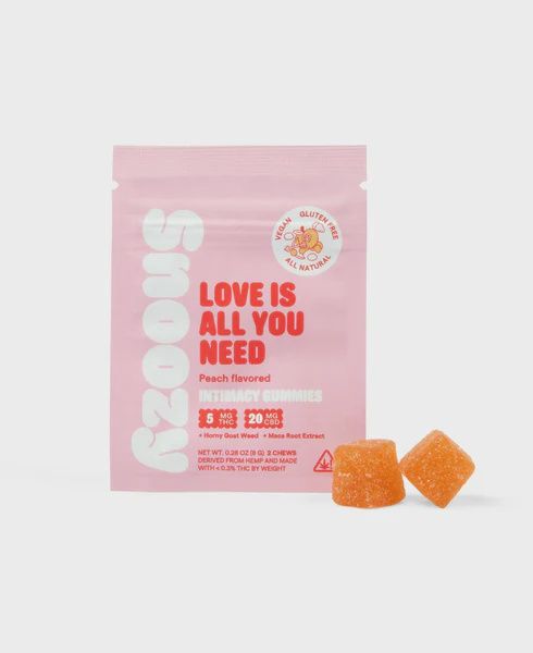 Snoozy Love is all you Need Intimacy Gummies in Two Sizes