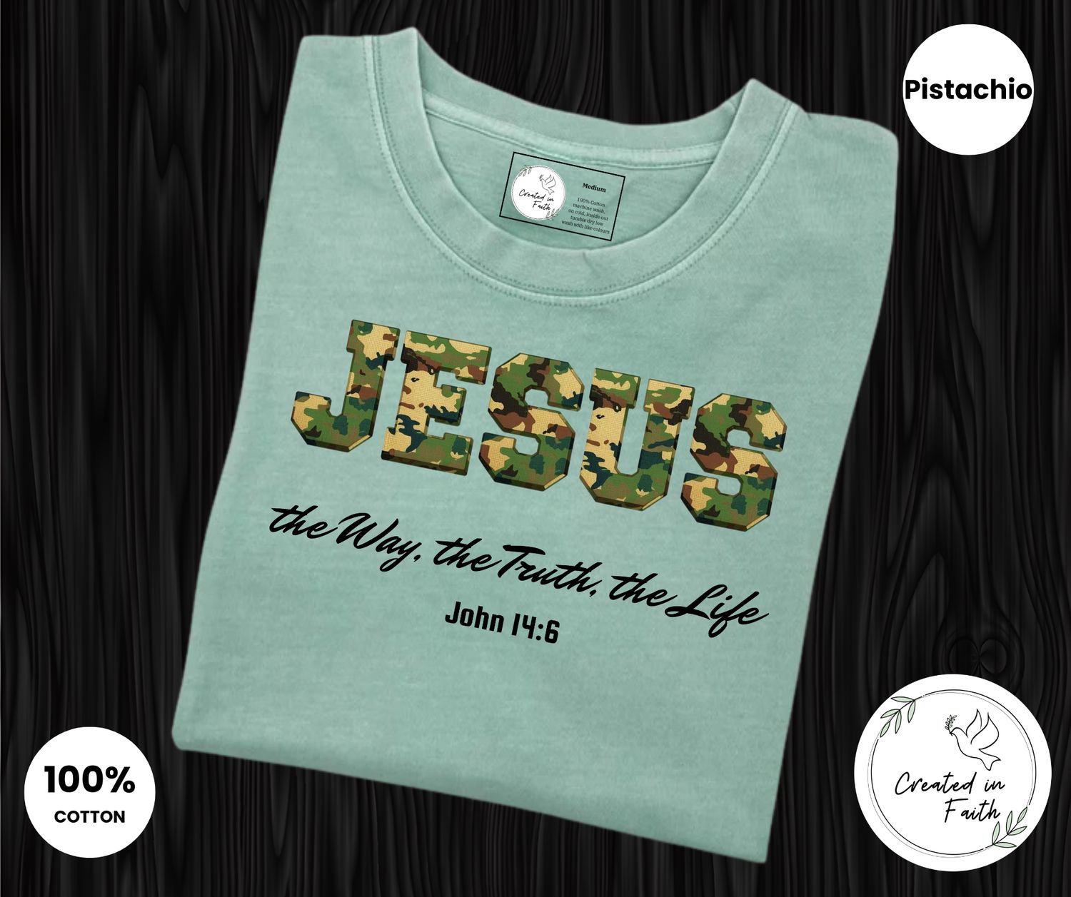 Jesus, The Way - Black