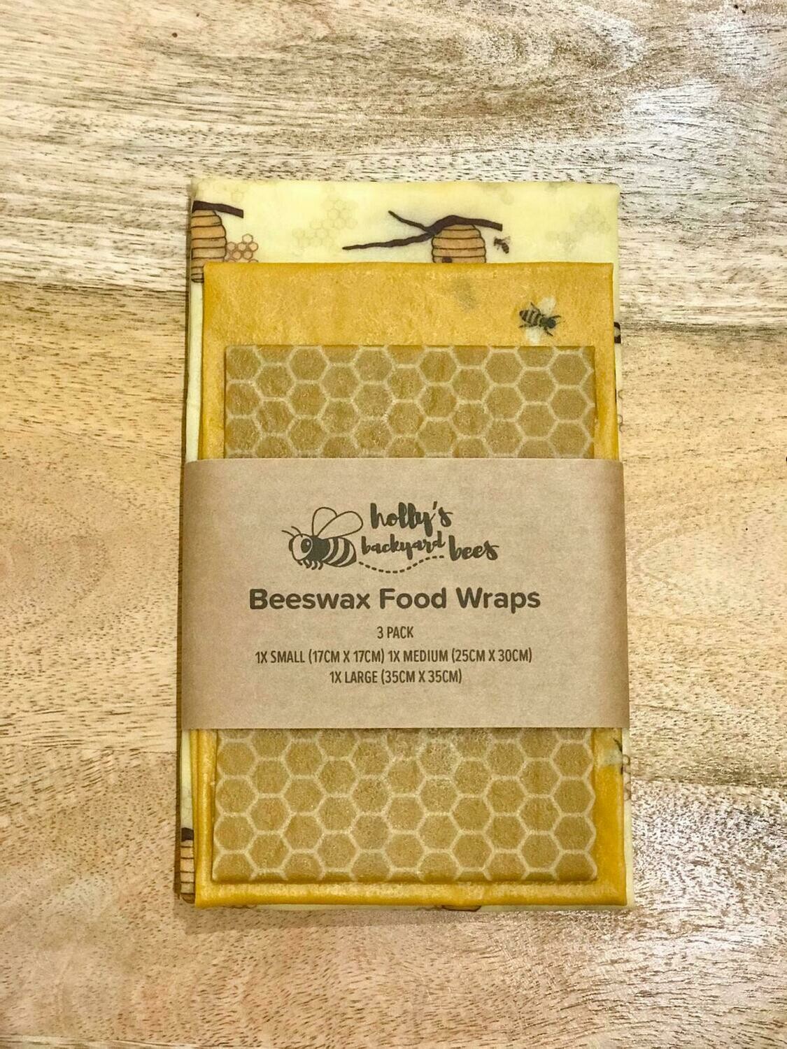 Beeswax Food Wraps - 3 Pack