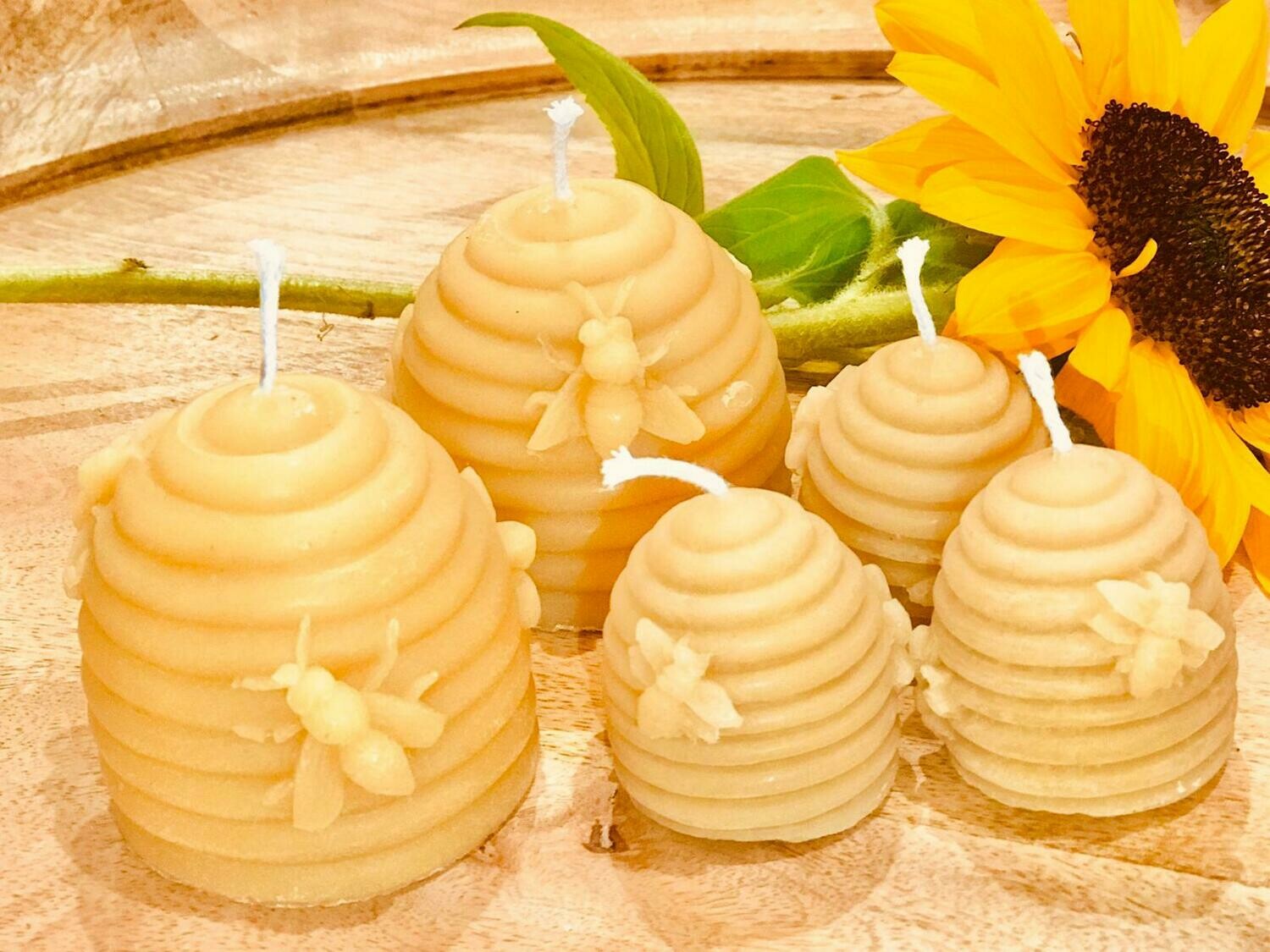 100% Pure Beeswax Beehive Candles