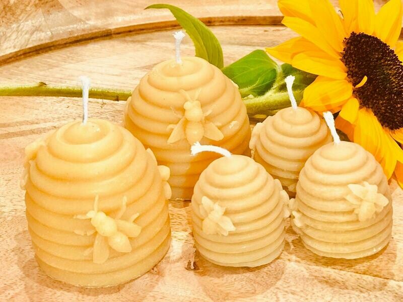 100% Pure Beeswax Beehive Candles
