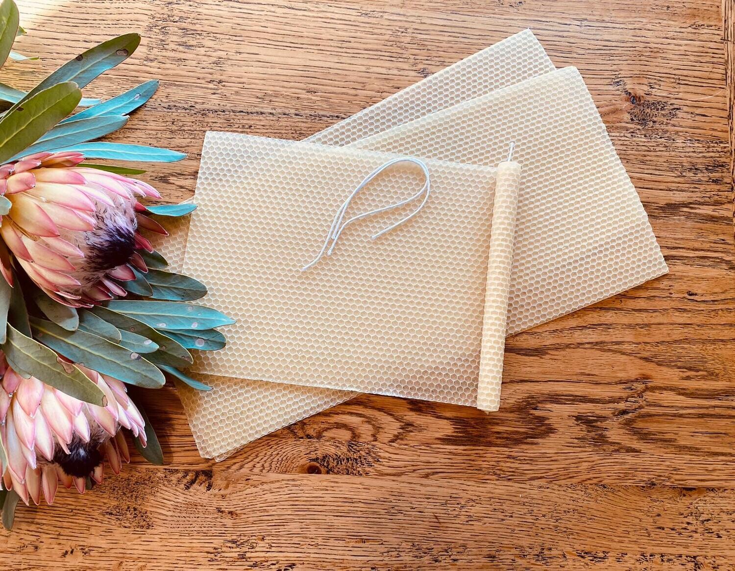 DIY Beeswax Pillar Candle kits