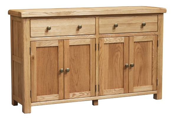 Brooklyn Oak 4 Door + 2 Drawer Large Sideboard