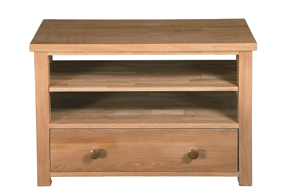 Regent Oak 1 Drawer + 2 Self Small TV Unit