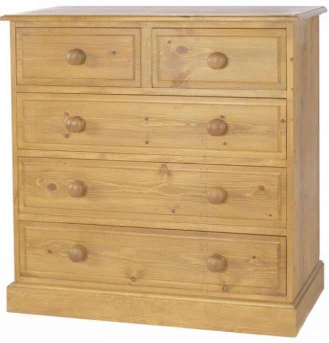 Essex Pine 36" 2/3 Chest of Drawers