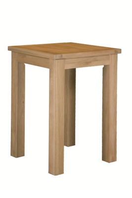 Regent Oak Large Square Table with Bar Legs