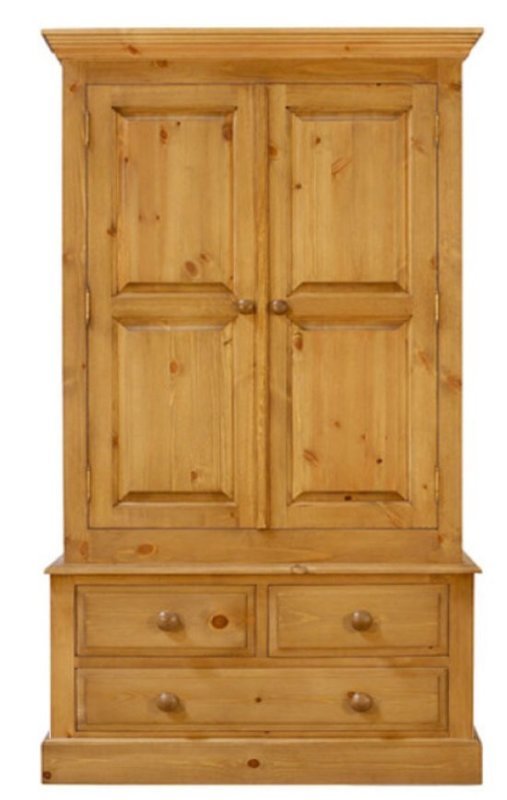 Essex Pine 4" Gents + 3 Rows of Drawers