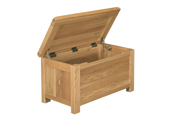 Brooklyn Oak Ottoman Box