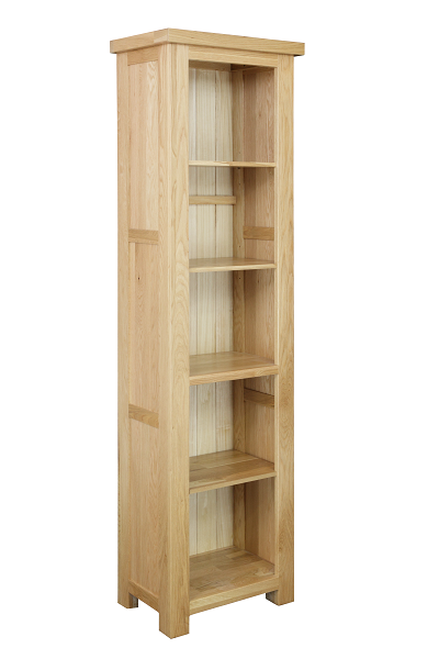Regent Oak Tall Slim Bookcase