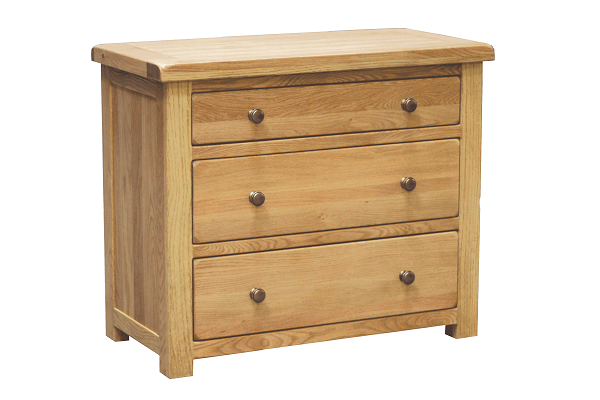 Brooklyn Oak 3 Drawer Chest of Drawers