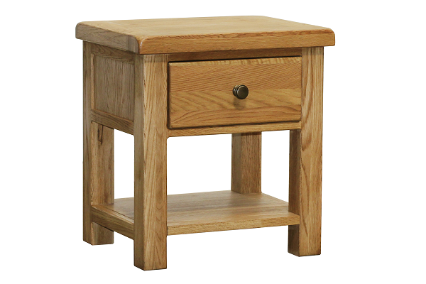 Brooklyn Oak 1 Drawer Lamp Table