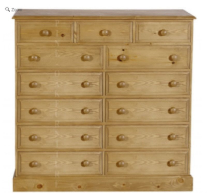 Essex Pine 13 Drawer Multi Chest of Drawers