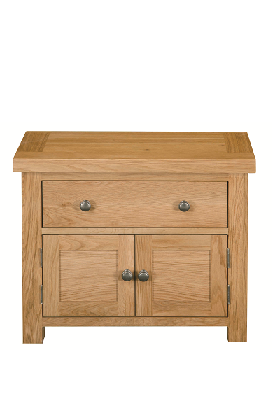 Regent Oak 2 Door + 1 Drawer Mini Cabinet
