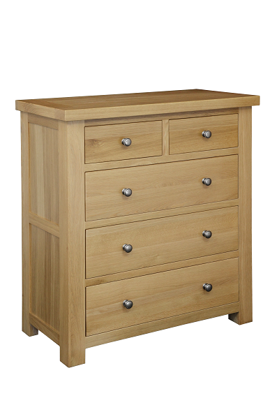 Regent Oak 2 Over 3 Jumbo Chest of Drawer