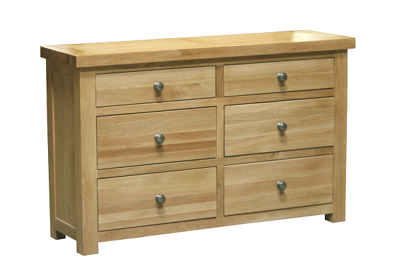 Regent Oak 3 by 3 Chest of Drawers