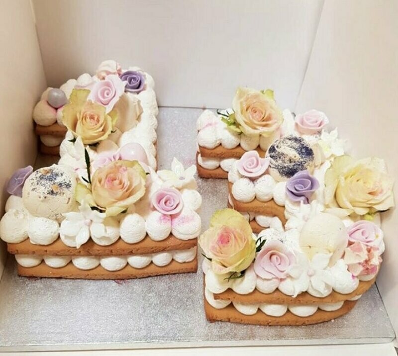 Naked Numbered Cake