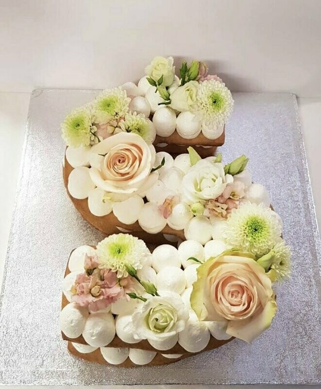 Naked Letter Cake