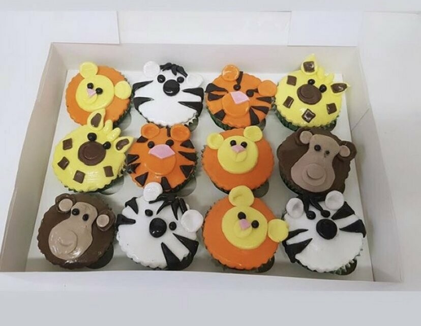 Animal Cupcakes Box of 6
