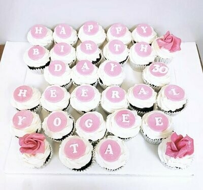 Spell-out Cupcakes