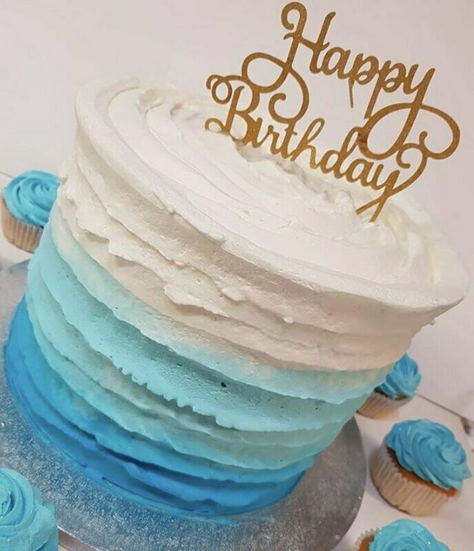 Ombre Cream Cake