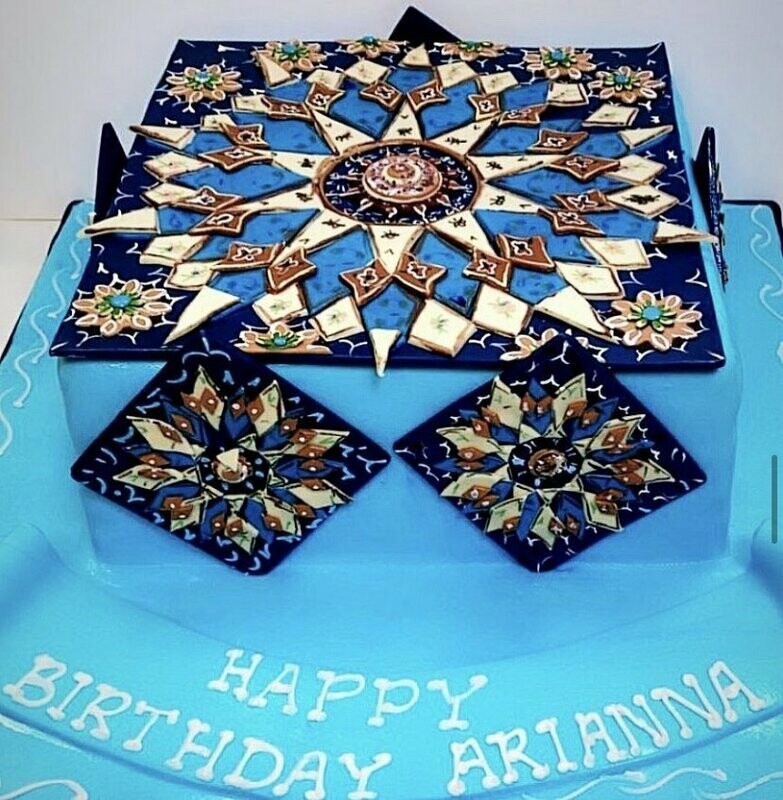 Persian Rug Design Cake