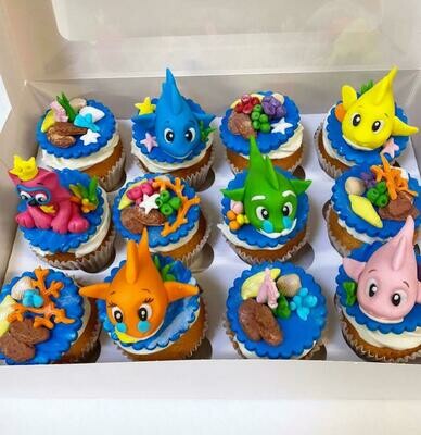 Baby Shark Cupcakes - box of 10