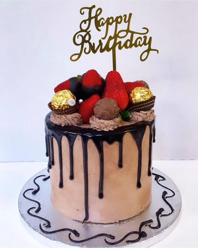 Strawberry |  Ferrero Rocher Drip Cake