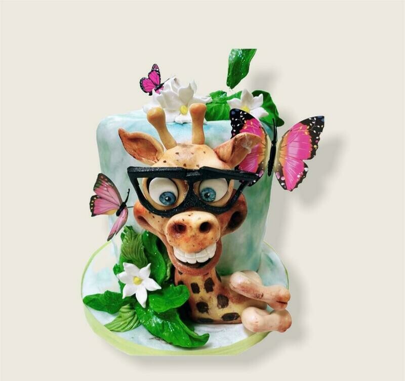 Tropical Giraffe Cake