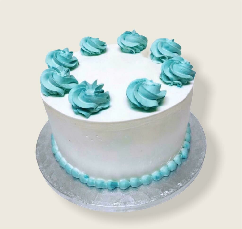 Blue Frosted Cream Cake