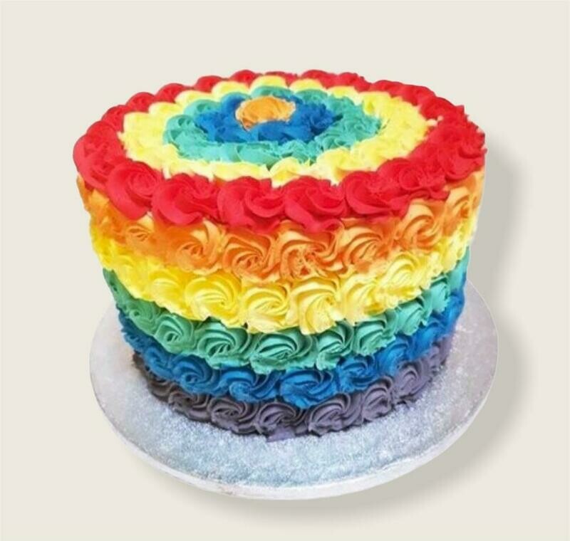 Multi-Coloured Rosette