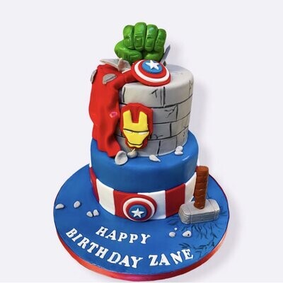 Marvel Superhero Cake | Hulk | Captain America | Iron Man