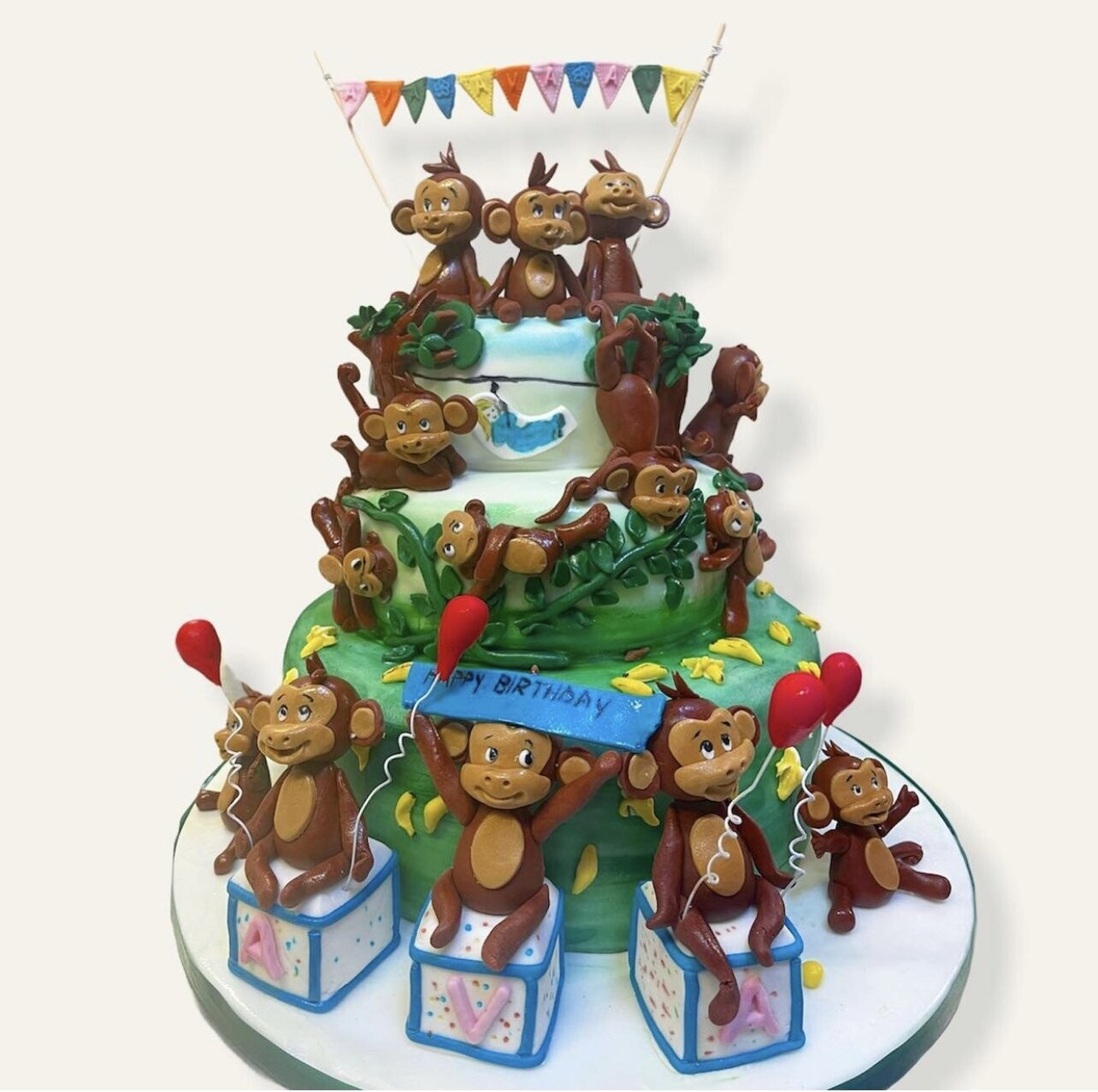 Monkey Themed Cake