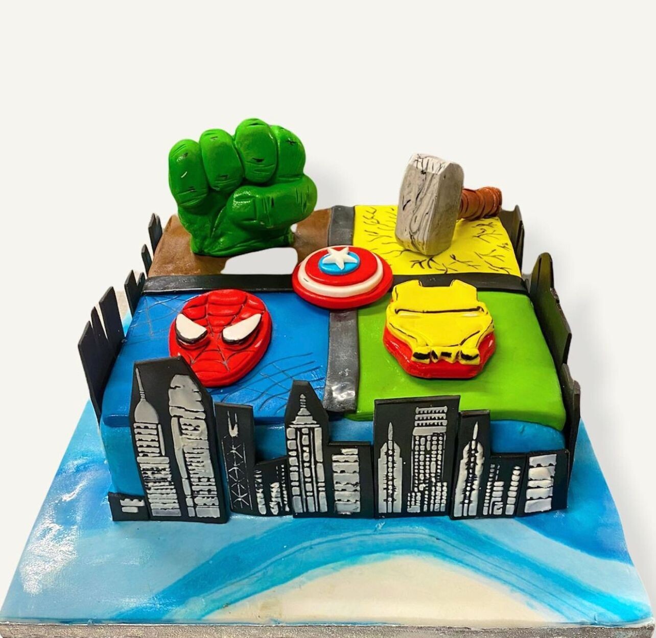 Superhero Cake | Hulk | Iron Man | Spider Man | Thor| Captain America