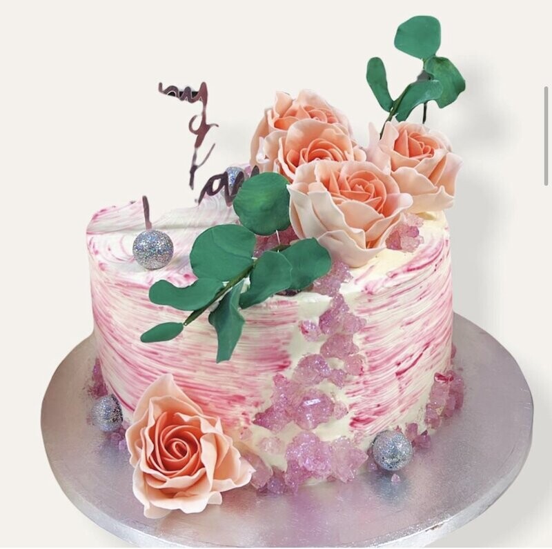 Flower Cream Cake