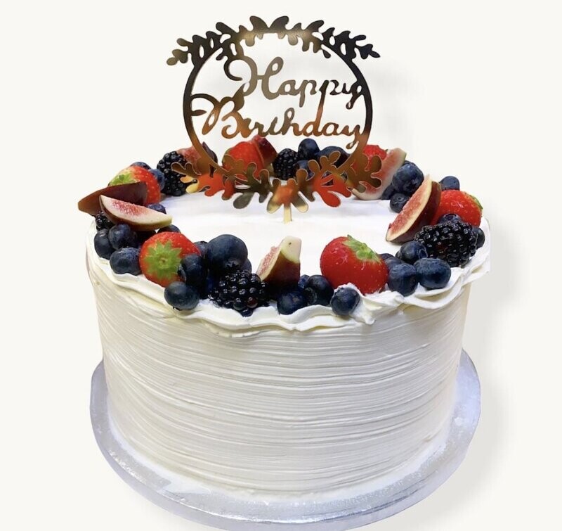 Cream and Fruit  Gateau