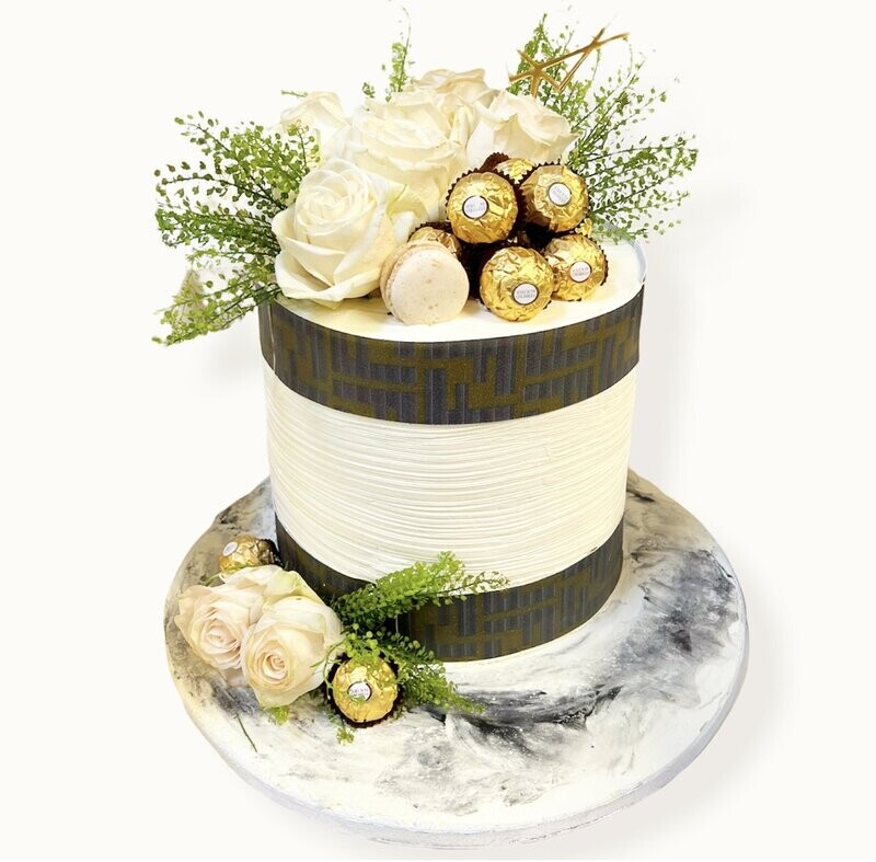 Fresh Flower | Ferrero Rocher | Cream Cake
