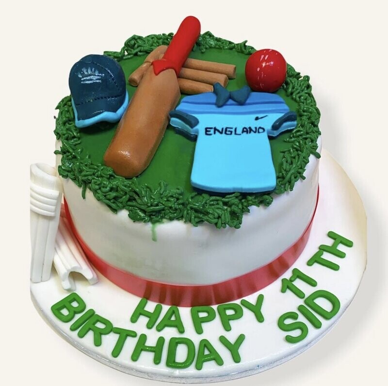 Cricket Themed Cake