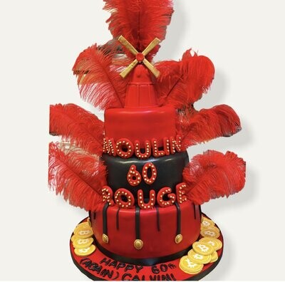 Moulin Rouge Themed Cake