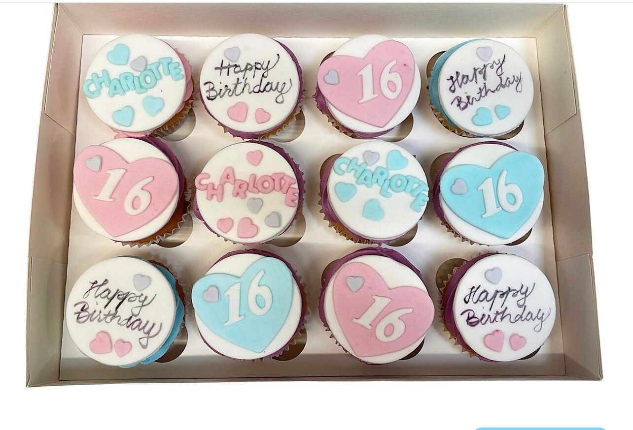 Customised Cupcakes - box of 12