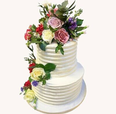 Flower and Cream Cake